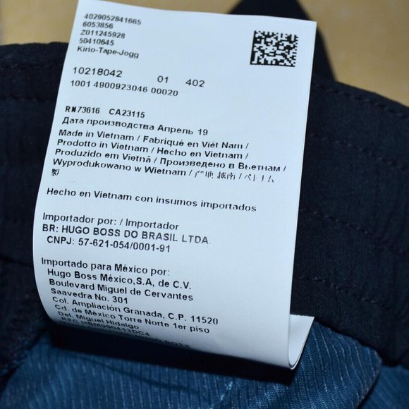 Hugo Boss Mens 'Kirio' Navy Relaxed Fit Drawstring Joggers Pants 30(46 EU) - Picture 7 of 7